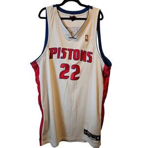 Nike Detroit Pistons Tayshaun Prince #22 Stitched Jersey 3XL 56 NBA White
